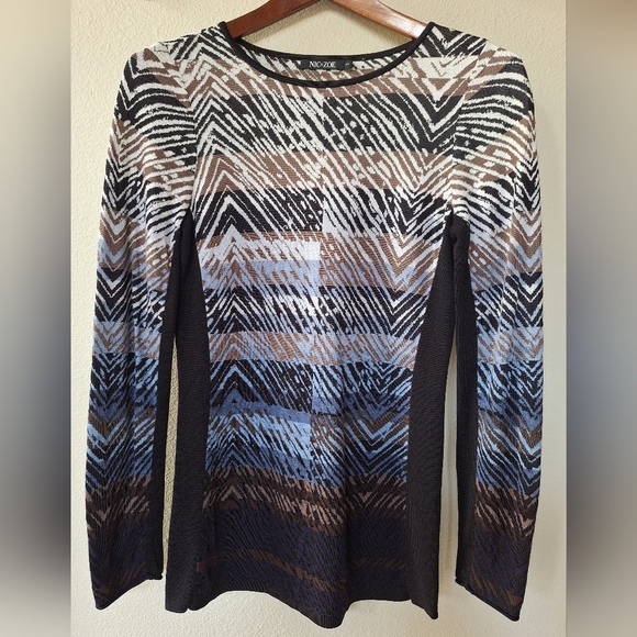 Nic+Zoe Womens Lightweight Multicolored Sweater Size S - Picture 1 of 6